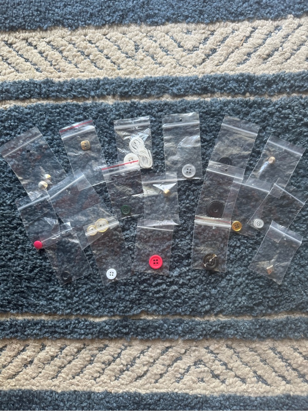Buttons- 20 Assorted/Mixed Colors